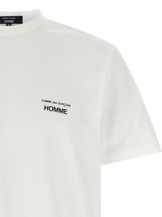  꼼데가르송 반팔 티셔츠 Comme Des Garçons 코튼 티셔츠 화이트 - COMME DES GARCONS