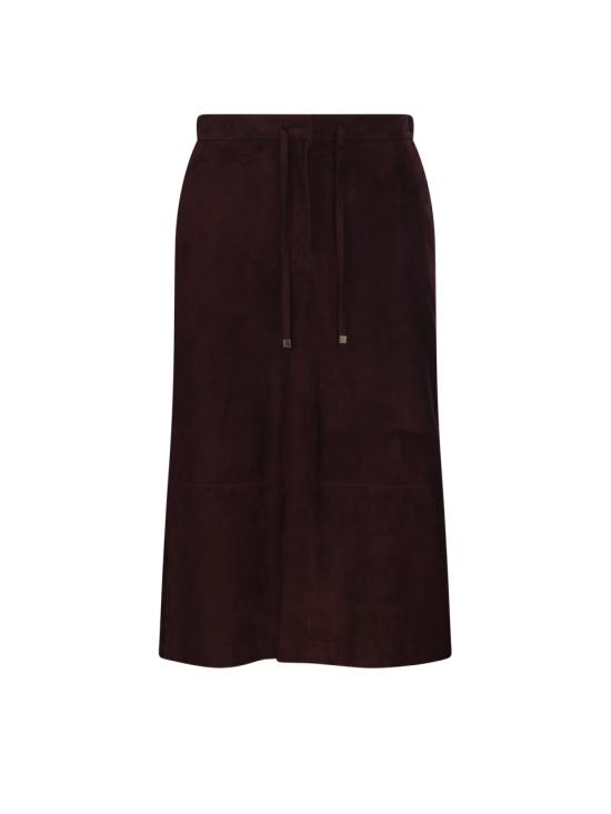 26FW 에스막스마라 미디 스커트 2629406011600 003 ROSSO SCURO