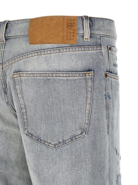  MM6 메종마르지엘라 데님 Mm6 메종 마르지엘라 코튼 릴렉스핏 진 - MM6 MAISON MARGIELA