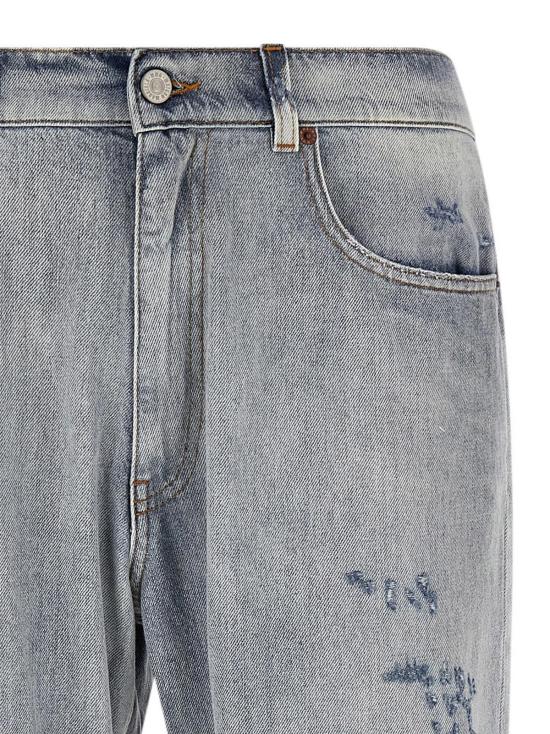  MM6 메종마르지엘라 데님 Mm6 메종 마르지엘라 코튼 릴렉스핏 진 - MM6 MAISON MARGIELA