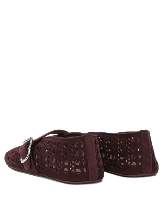 26FW 알라이아 플랫 슈즈 AA3A029C0H53325 Bordeaux - ALAIA