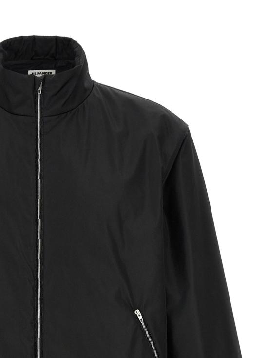  질샌더 자켓 Jil Sander 테크니컬 태피터 블루종 재킷 블랙 - JIL SANDER