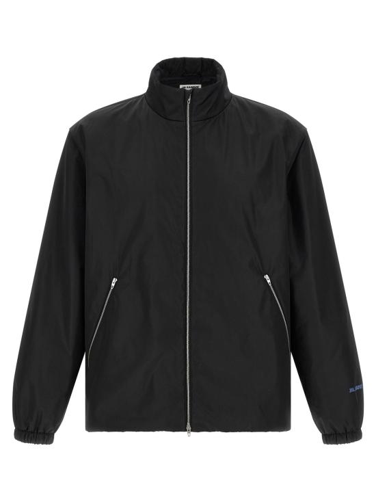  질샌더 자켓 Jil Sander 테크니컬 태피터 블루종 재킷 블랙