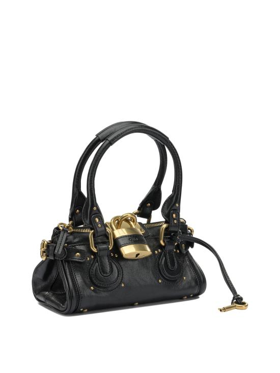 26FW 끌로에 스몰 그레인드 레더 패딩턴 백 CH26SS805P75001 Black - CHLOE