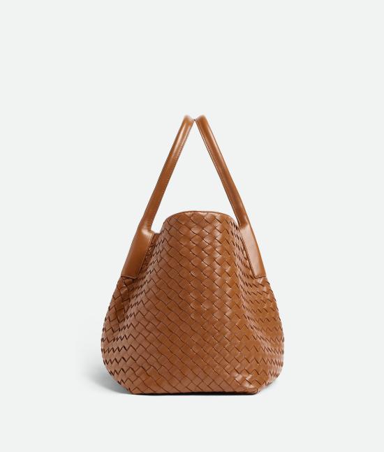 26SS 보테가베네타 라지 피나코테카 숄더백 817166V5AG12591 Brown - BOTTEGA VENETA