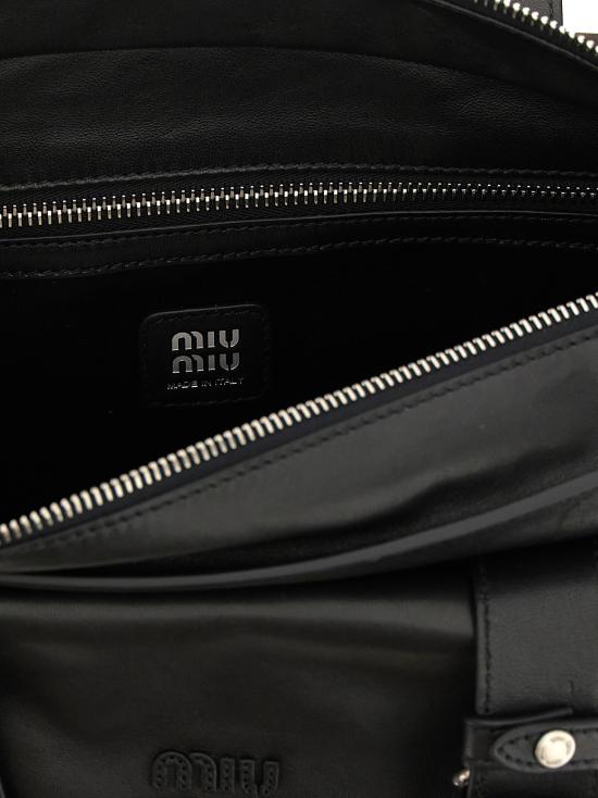 26FW 미우미우 토트백 5BG335VPOO2G7QF0002 Black - MIU MIU
