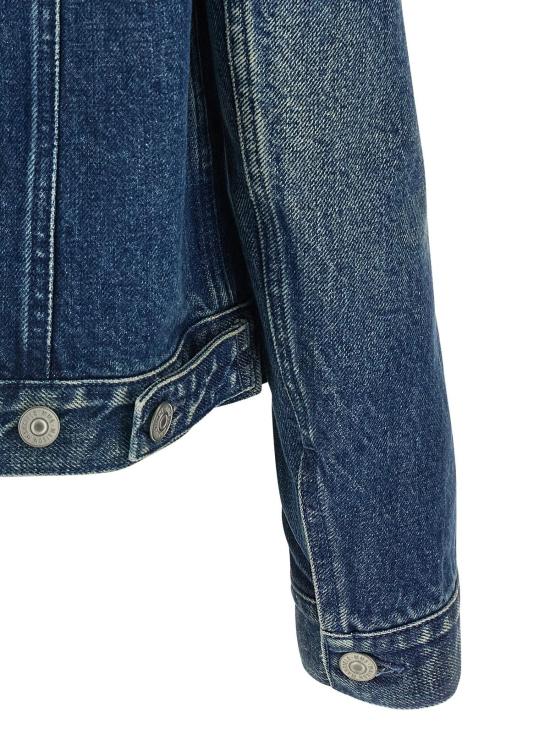  MM6 메종마르지엘라 데님 자켓 Mm6 메종 마르지엘라 코튼 데님 재킷 블루 - MM6 MAISON MARGIELA
