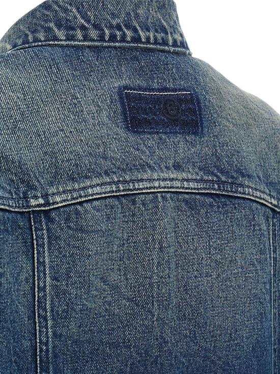  MM6 메종마르지엘라 데님 자켓 Mm6 메종 마르지엘라 코튼 데님 재킷 블루 - MM6 MAISON MARGIELA