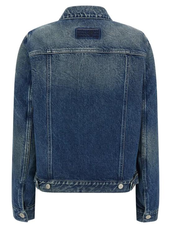  MM6 메종마르지엘라 데님 자켓 Mm6 메종 마르지엘라 코튼 데님 재킷 블루 - MM6 MAISON MARGIELA