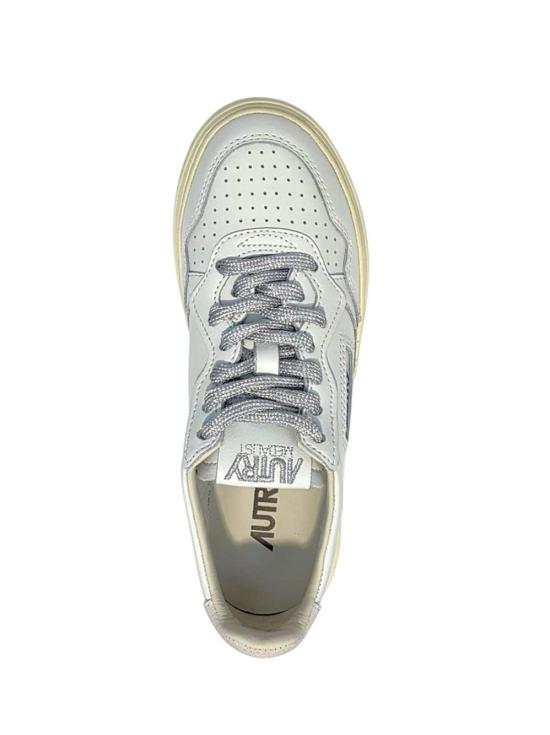 26FW 오트리 메달리스트 로우 레더 스니커즈 AULWSW03 LEAT SWOLL WHT SILVER - AUTRY
