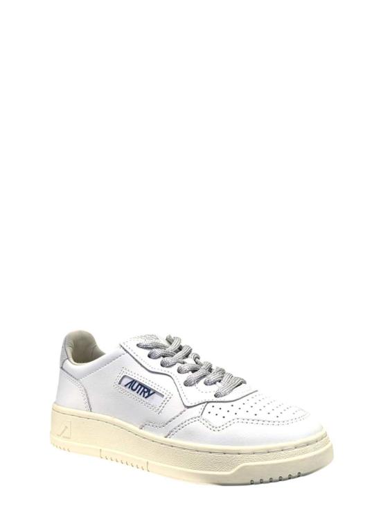 26FW 오트리 메달리스트 로우 레더 스니커즈 AULWSW03 LEAT SWOLL WHT SILVER - AUTRY