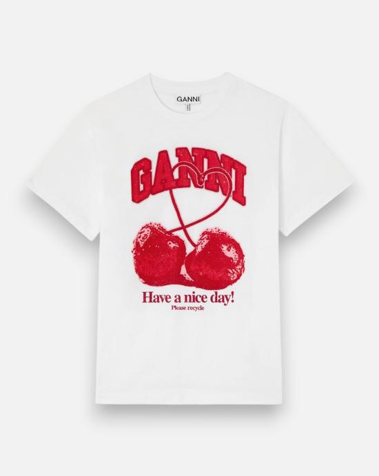  가니 반팔 티셔츠 A1050247 151 Bright white