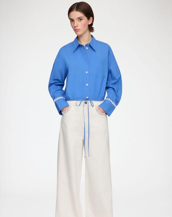 26FW 가니 블라우스 A1140008 591 Marina - GANNI