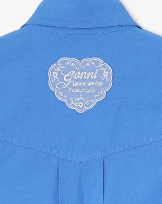 26FW 가니 블라우스 A1140008 591 Marina - GANNI