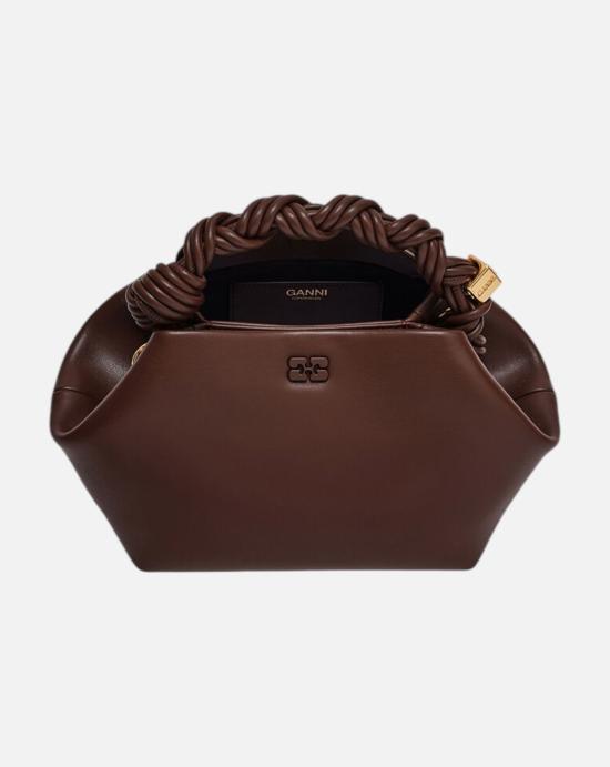  가니 스몰 부 백 A5906 890 Chocolate fondant - GANNI