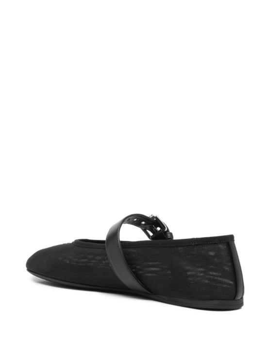26SS 미우미우 메쉬 패브릭 발레리나 5F373E099F005F0002 BLACK - MIU MIU