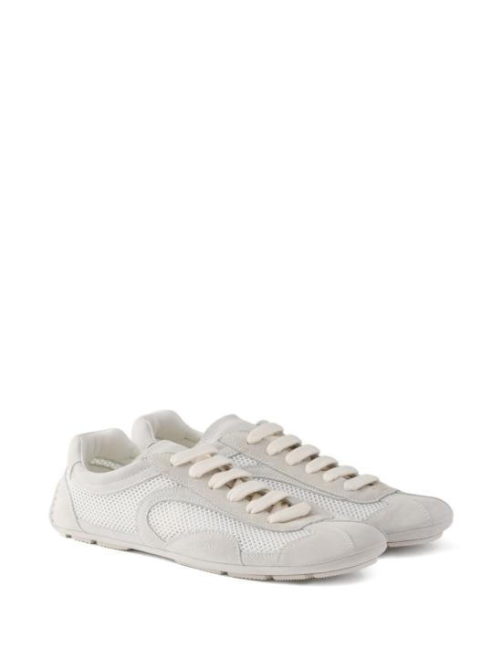 26SS 프라다 몬테카를로 리에디션 2005 스웨이드 메쉬 스니커즈 1E247O3D8CFD010F0009 WHITE - PRADA