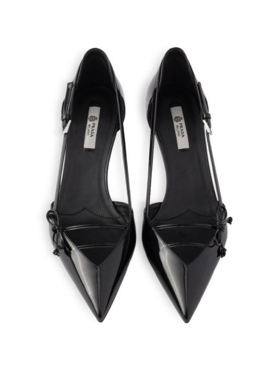 26SS 프라다 오픈 사이드 레더 펌프스 오픈 사이드 레더 펌프스 1I442O011FB045F0002 BLACK - PRADA