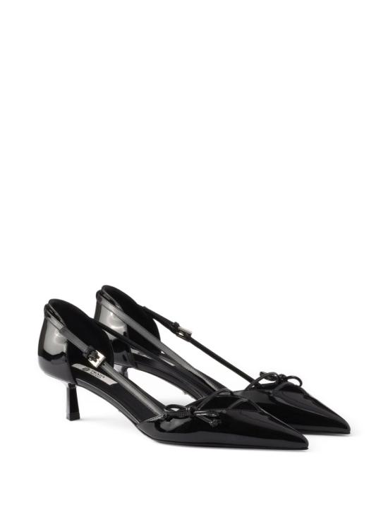 26SS 프라다 오픈 사이드 레더 펌프스 오픈 사이드 레더 펌프스 1I442O011FB045F0002 BLACK - PRADA