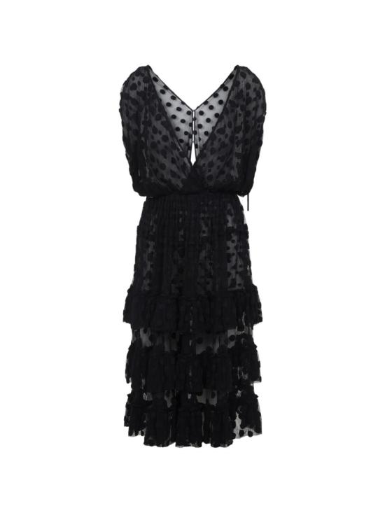 26SS 드리스 반 노튼 미디 원피스 0110073291900 BLACK