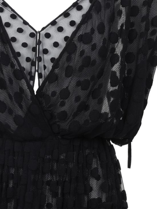 26SS 드리스 반 노튼 미디 원피스 0110073291900 BLACK - DRIES VAN NOTEN