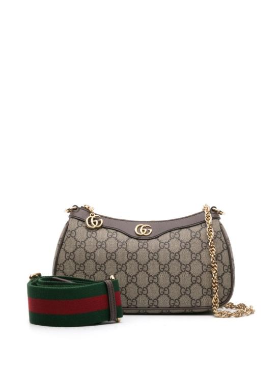 26SS 구찌 오피디아 GG 스몰 핸드백 735132FABLE9442 BEIGE EBONY - GUCCI