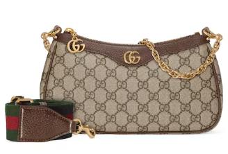 26SS 구찌 오피디아 GG 스몰 핸드백 735132FABLE9442 BEIGE EBONY - GUCCI
