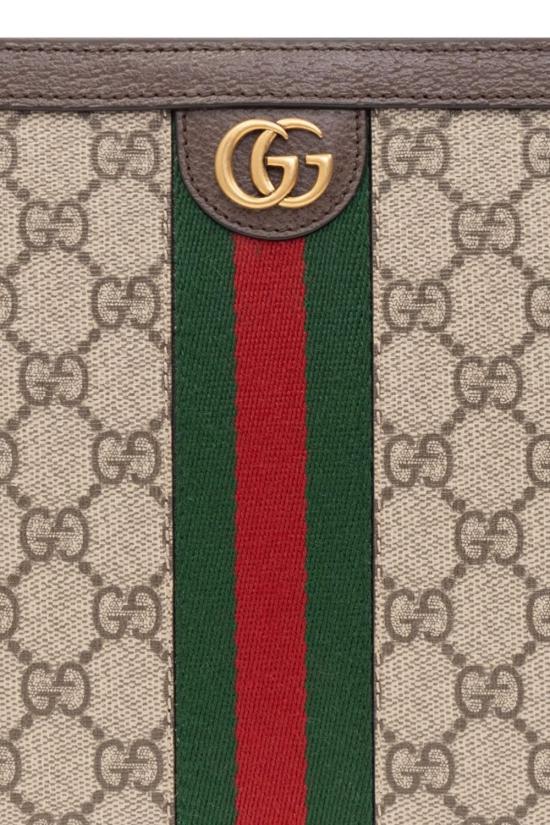 26FW 구찌 GG 슈프림 캔버스 오피디아 파우치 76024396IWT8745 BEIGE EBONY - GUCCI