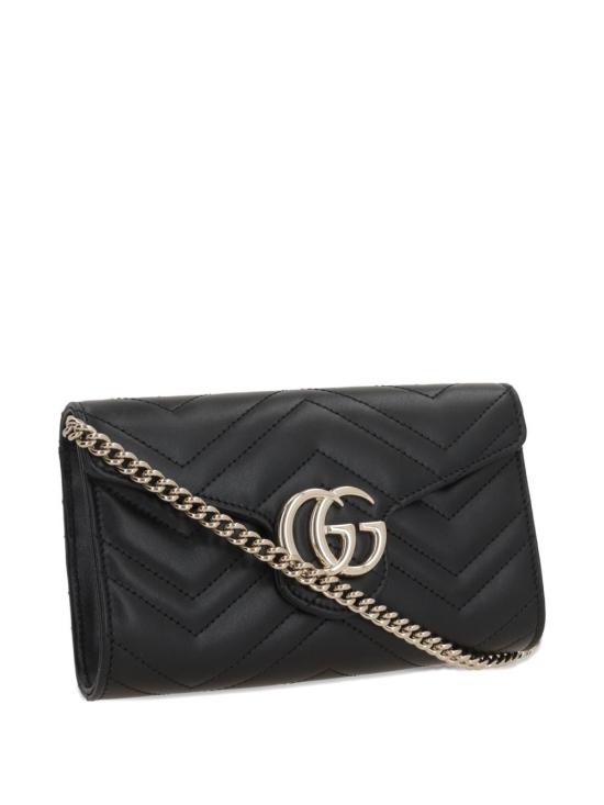 26SS 구찌 GG 마몽 체인 월렛 837745AAET81000 BLACK - GUCCI