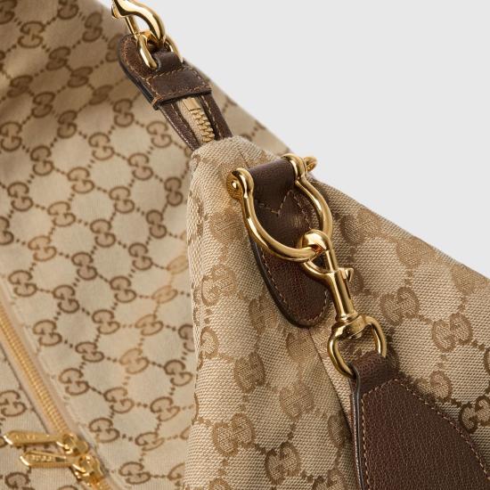 26FW 구찌 브레라 GG 캔버스 라지 크로스백 864485FAFV99653 SAND AND BROWN - GUCCI