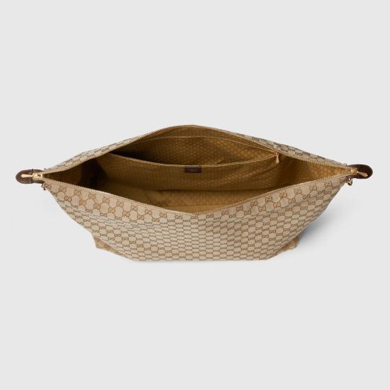 26FW 구찌 브레라 GG 캔버스 라지 크로스백 864485FAFV99653 SAND AND BROWN - GUCCI