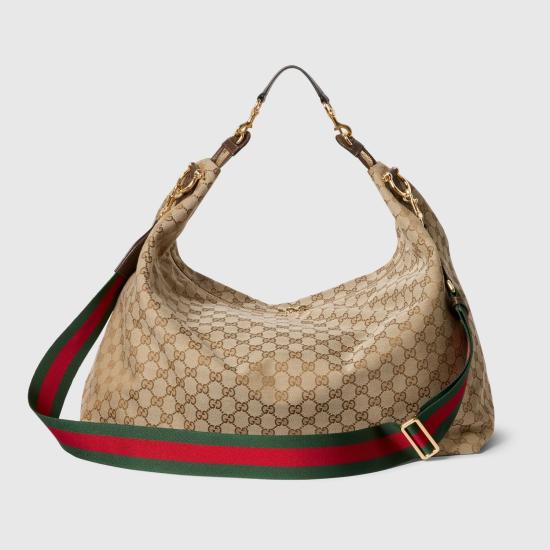 26FW 구찌 브레라 GG 캔버스 라지 크로스백 864485FAFV99653 SAND AND BROWN - GUCCI