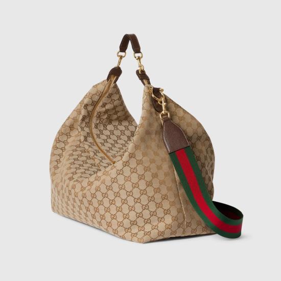 26FW 구찌 브레라 GG 캔버스 라지 크로스백 864485FAFV99653 SAND AND BROWN - GUCCI