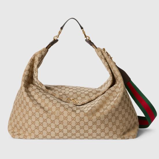 26FW 구찌 브레라 GG 캔버스 라지 크로스백 864485FAFV99653 SAND AND BROWN