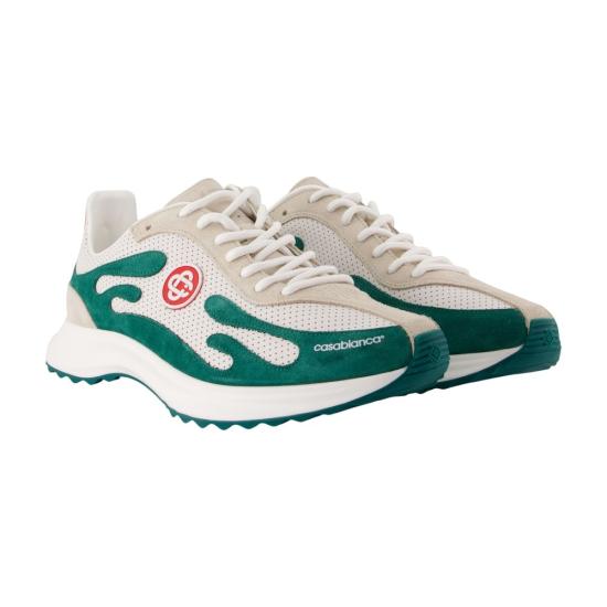 26FW 카사블랑카 스니커즈 ASNK02403M GREEN - CASABLANCA