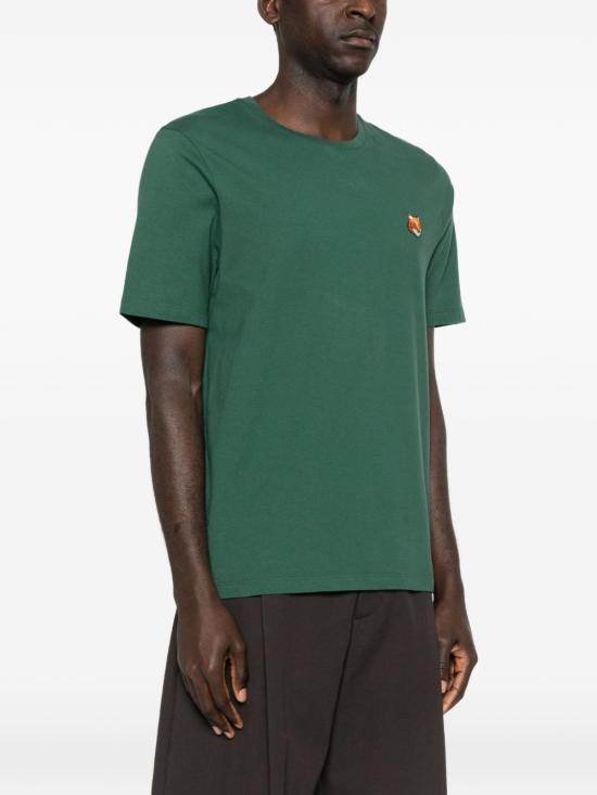 26SS 메종키츠네 폭스 헤드 레귤러 티셔츠 PM00107KJ7026P399 GREEN - MAISON KITSUNE