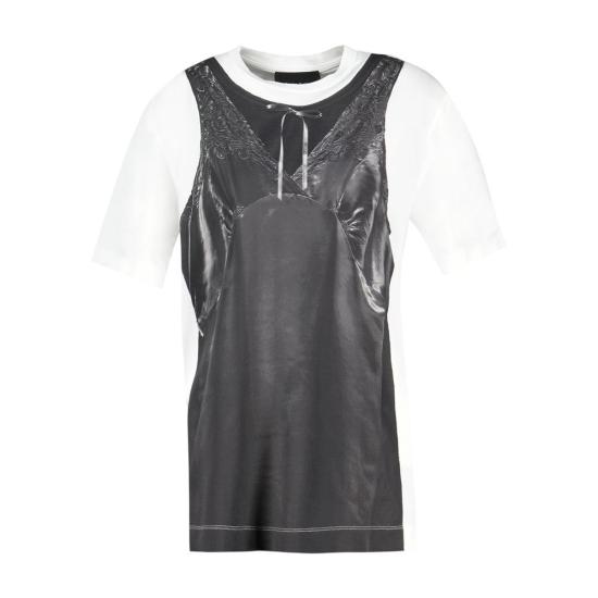 26FW 시몬로샤 반팔 티셔츠 5195P740569WHITEBLACK MULTICOLOR