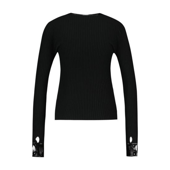26FW 쿠레쥬 반팔 티셔츠 326MGI056FI00019999 BLACK - COURREGES