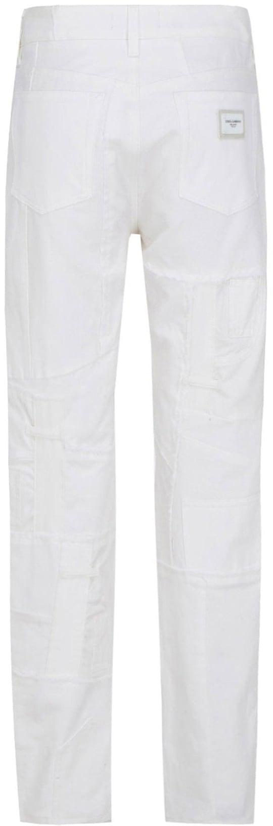  돌체앤가바나 스트레이트 팬츠 10059933450526 WHITE - DOLCE & GABBANA