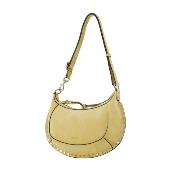 26FW 이자벨마랑 오스칸 문 스웨이드 카프스킨 레더 숄더백 PP0003FAA3C32M10ST YELLOW - ISABEL MARANT