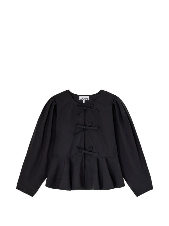 26FW 가니 블라우스 A1040486099 BLACK