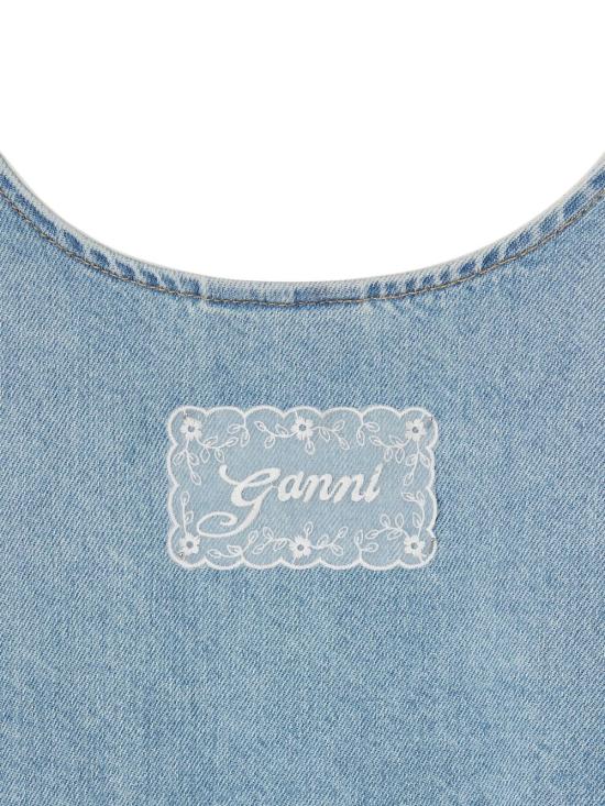 26FW 가니 미디 원피스 A1030531565 LIGHT BLUE - GANNI
