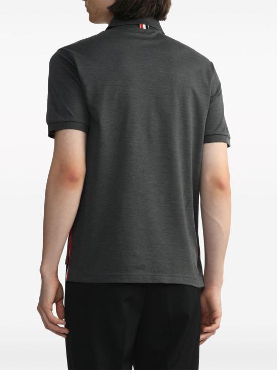 26FW 톰브라운 피케 포켓 폴로 티셔츠 MJP022A01455025 DARK GREY - THOM BROWNE
