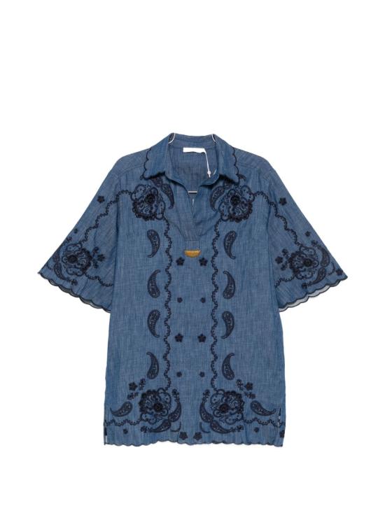 26FW 짐머만 미디 원피스 8359DSS261RWBLU NAVY