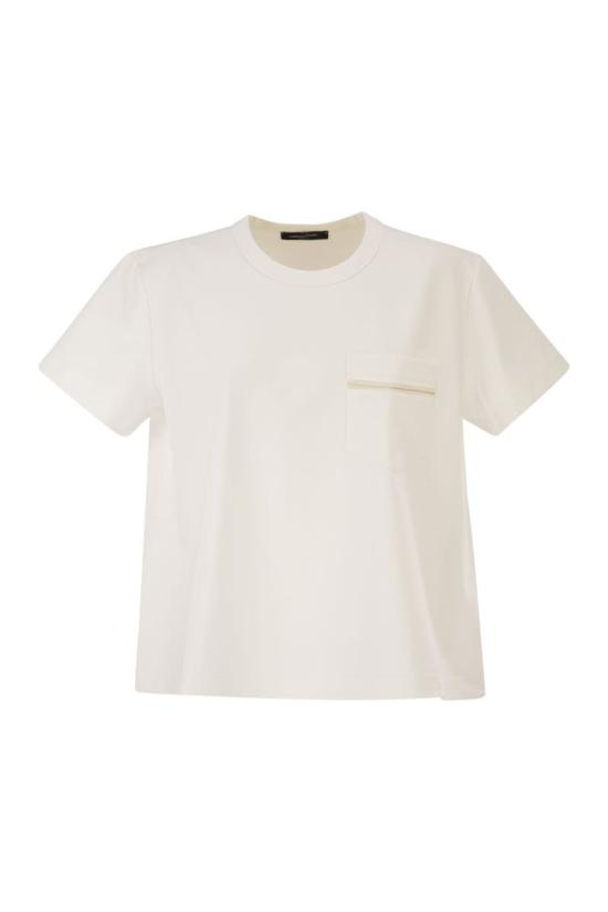 26SS 파비아나 필리피 반팔 저지 티셔츠 JED266F155L7720142 WHITE