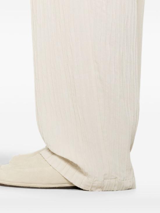 26SS 엠포리오 아르마니 스트레이트 팬츠 EM005613TE20598U1156 BEIGE - EMPORIO ARMANI