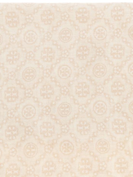 26FW 토리버치 T 모노그램 플로럴 오블롱 스카프 181355100 AVORIO - TORY BURCH