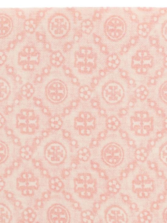 26FW 토리버치 T 모노그램 플로럴 오블롱 스카프 181355650 PINK - TORY BURCH