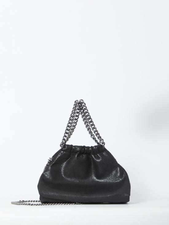 26FW 스텔라 맥카트니 팔라벨라 드로스트링 숄더백 7B0144W91321000 BLACK