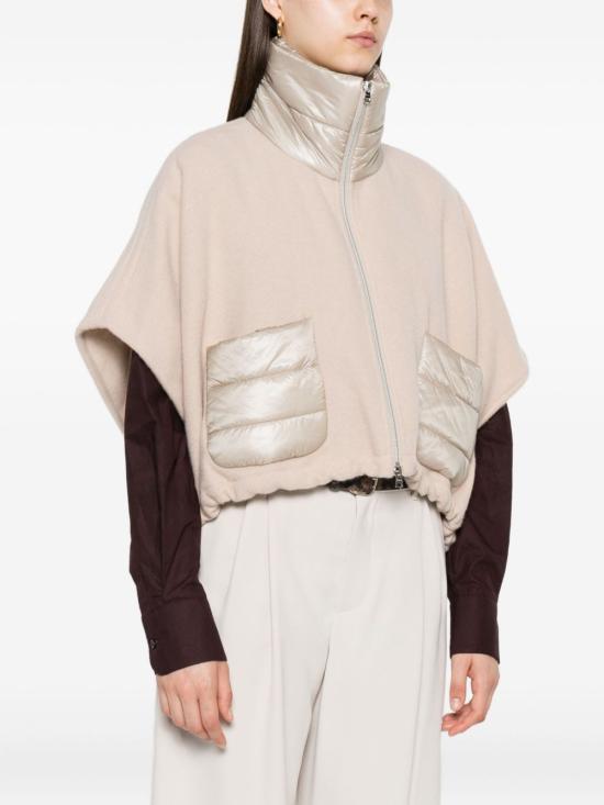 26FW 에르노 A 셰이프 리조트 쇼트 판초 GI00042DR333951982 POWDER - HERNO
